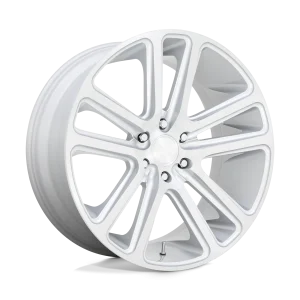 DUB – S257 FLEX – Silver – 22″x9.5″ 10mm – Summer Wheels – S257229573+10
